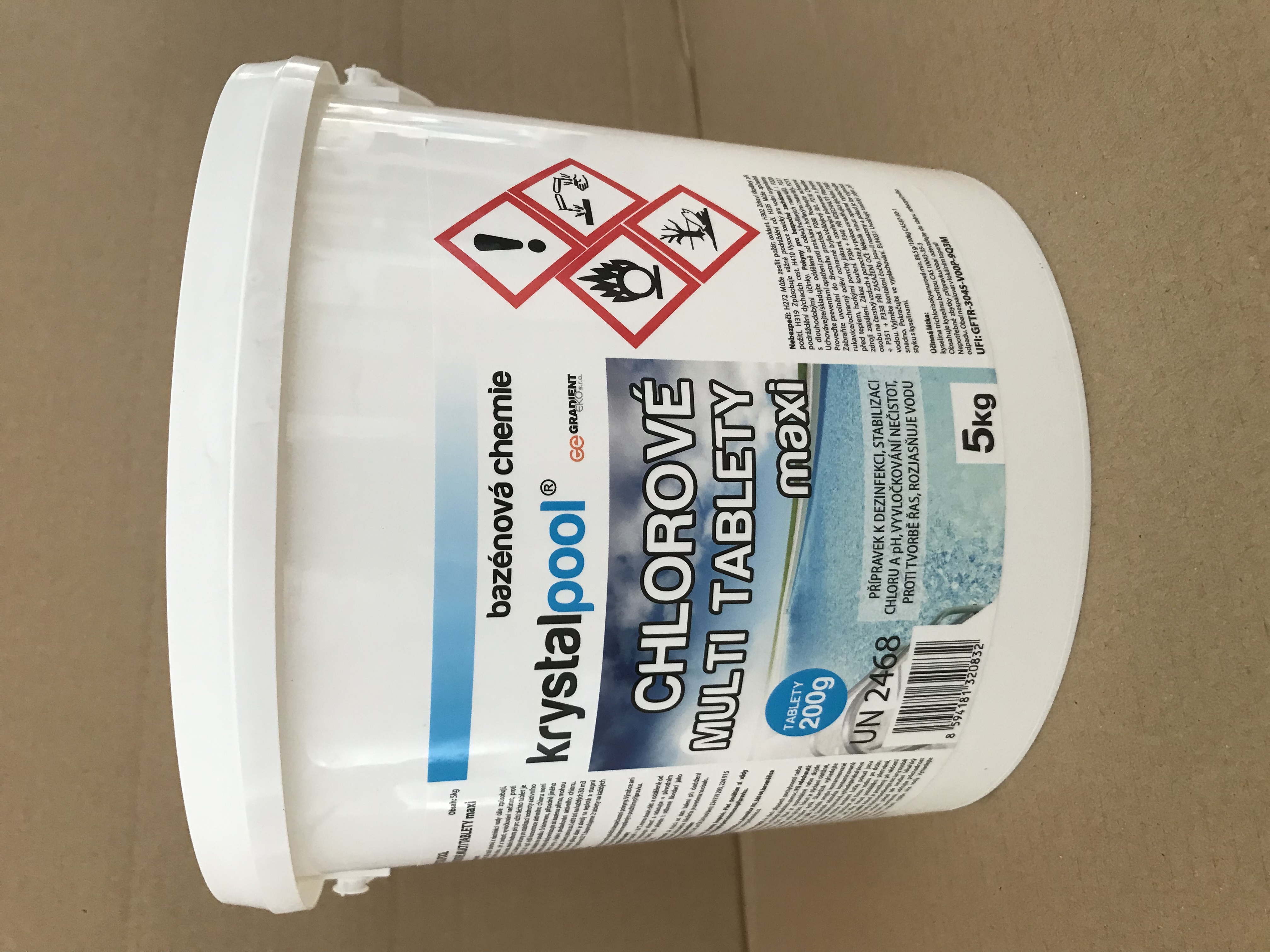 Chlorové multi tablety maxi - 5 kg (200g)
